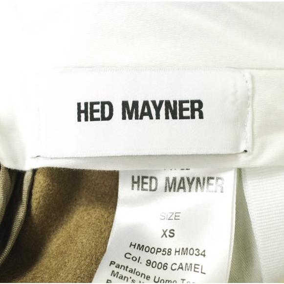 新品 HED MAYNER ヘドメイナー 22AW WOOL 6 PLEAT PANTS ウール6プリーツパンツ HM00P58 XS CAMEL 定価106,700円 スラックス トラウザーズ |  | 04