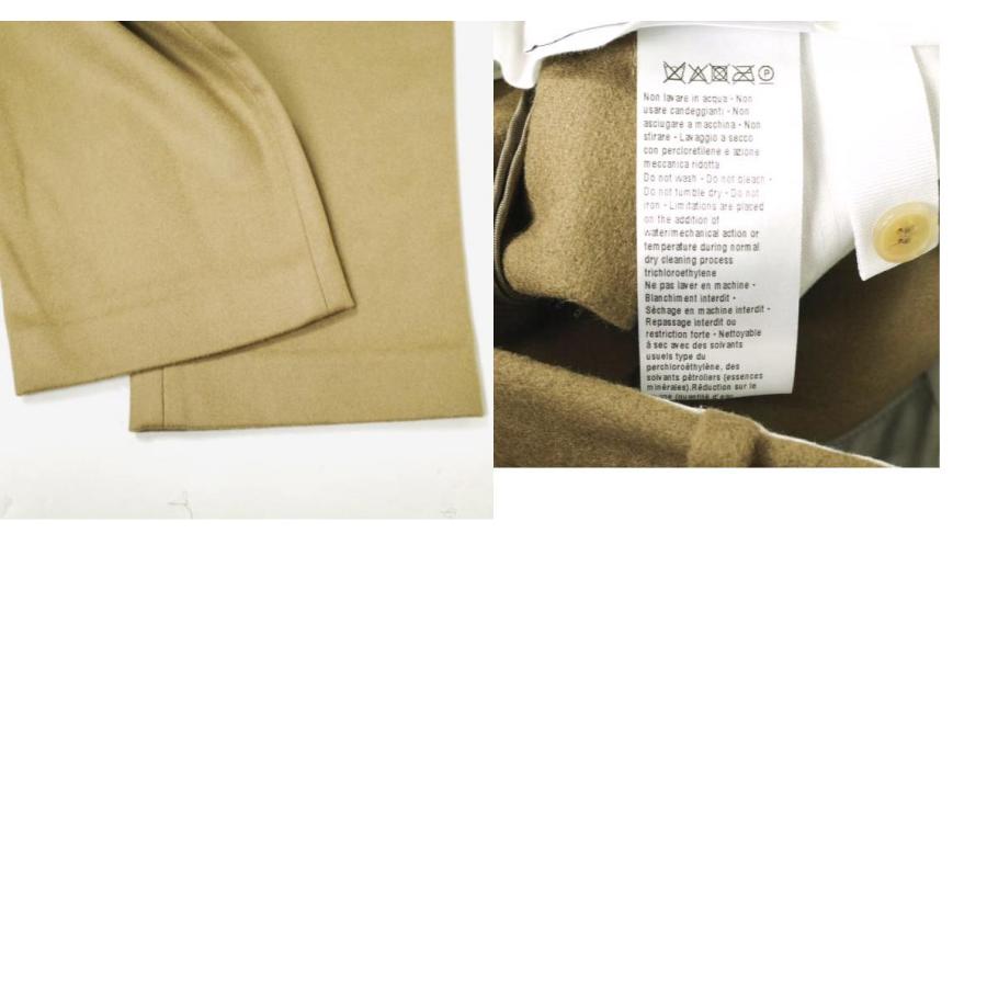 新品 HED MAYNER ヘドメイナー 22AW WOOL 6 PLEAT PANTS ウール6プリーツパンツ HM00P58 XS CAMEL 定価106,700円 スラックス トラウザーズ |  | 09
