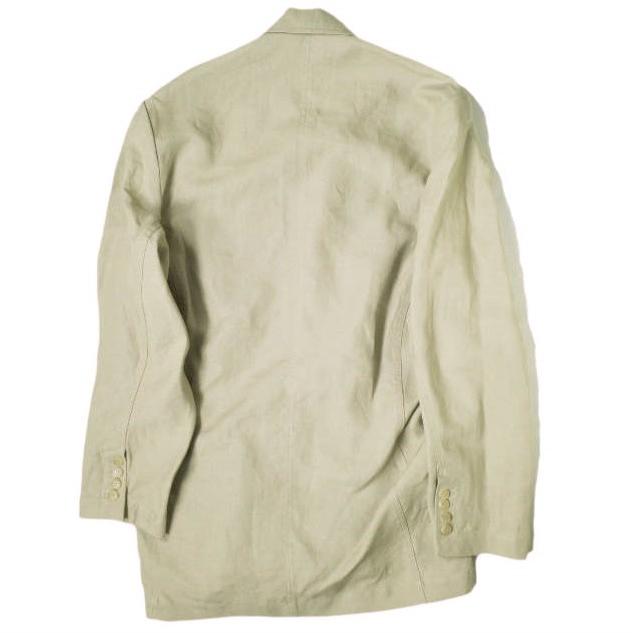新品 HED MAYNER ヘドメイナー 22SS FALLING BACK DOUBLE BREASTED JACKET オーバーサイズ リネンダブルジャケット XS BEIGE 定価158,400円 |  | 01