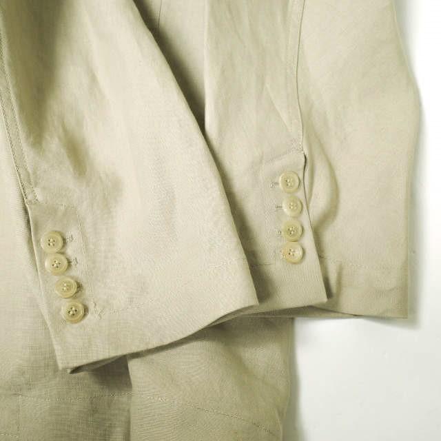 HED MAYNER ヘドメイナー 22SS FALLING BACK DOUBLE BREASTED JACKET オーバーサイズ リネンダブルジャケット SS22_J22 XS BEIGE 定価158,400円 アウター【新古品】【中古】【HED MAYNER】 新品 HED MAYNER ヘドメイナー 22SS FALLING BACK DOUBLE BREASTED