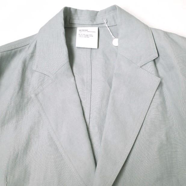 HED MAYNER ヘドメイナー 22SS SINGLE BREASTED JACKET オーバーサイズ リネンシングルジャケット SS22_J23 XS SKY BLUE 定価168,300円 2B アウター【新古品】【中古】【HED MAYNER】 新品 HED MAYNER ヘドメイナー 22SS SINGLE BREASTED JACKET オーバー
