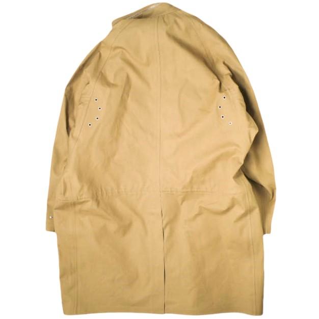 新品 HED MAYNER ヘドメイナー 22AW イタリア製 WATERPROOF RAGLAN PARKA オーバーサイズコート HM00O35 XS CAMEL＆GREEN 定価201,300円の画像