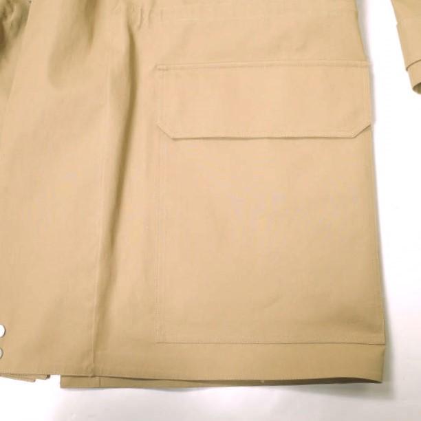新品 HED MAYNER ヘドメイナー 22AW イタリア製 WATERPROOF RAGLAN PARKA オーバーサイズコート HM00O35 XS CAMEL＆GREEN 定価201,300円の画像