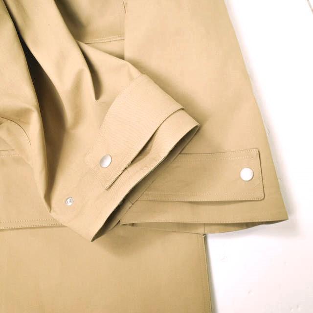 新品 HED MAYNER ヘドメイナー 22AW イタリア製 WATERPROOF RAGLAN PARKA オーバーサイズコート HM00O35 XS CAMEL＆GREEN 定価201,300円の画像