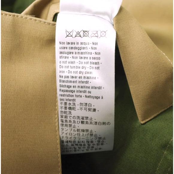 新品 HED MAYNER ヘドメイナー 22AW イタリア製 WATERPROOF RAGLAN PARKA オーバーサイズコート HM00O35 XS CAMEL＆GREEN 定価201,300円の画像
