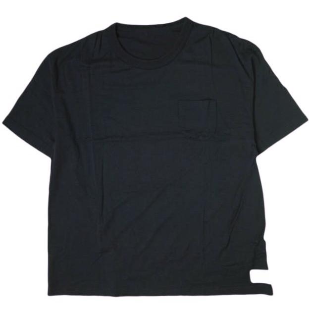 新品 visvim ビズビム 21AW VS AMPLUS TEE S/S (SUPERFINE) ウールポケットTシャツ 0121308010002 2 NAVY ヴィズヴィム SPORT g19864 | 
