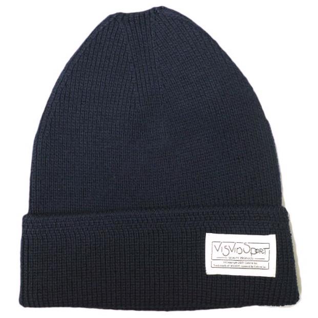 新品 visvim ビズビム 21AW VS KNIT CAP ニットキャップ 0121308003002 NAVY ヴィズヴィム SPORT ニット帽 ビーニー ワッチキャップ g19866 | 