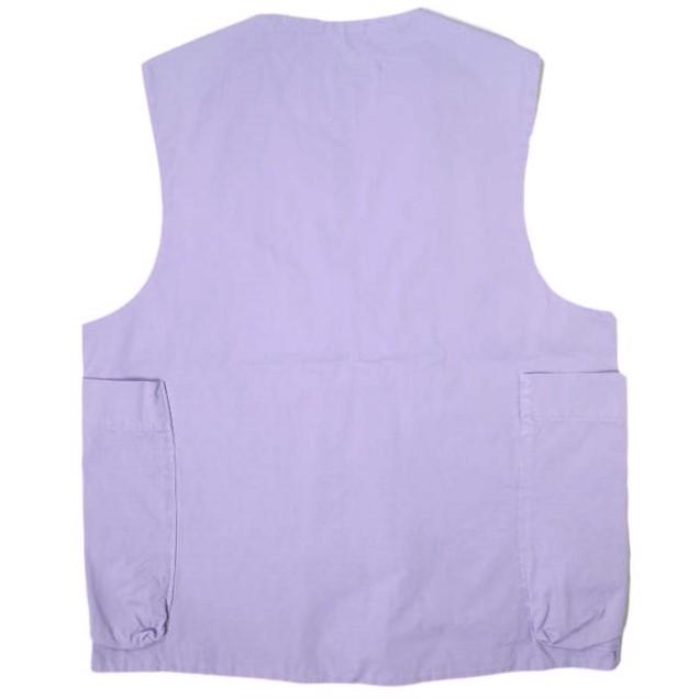 新品 CAMIEL FORTGENS カミエル フォートヘンス 23SS ZIP VEST TWILL コットンツイル ジップベスト CF.15.05.01.01 M PURPLE ジレ g19872 |  | 01