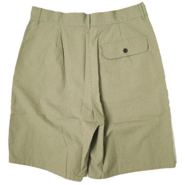 新品 CAMIEL FORTGENS カミエル フォートヘンス 22SS PLEATED SUIT PANTS SHORTS 2プリーツチェックショーツ S CHECK BROWN/GREEN パンツ |  | 01
