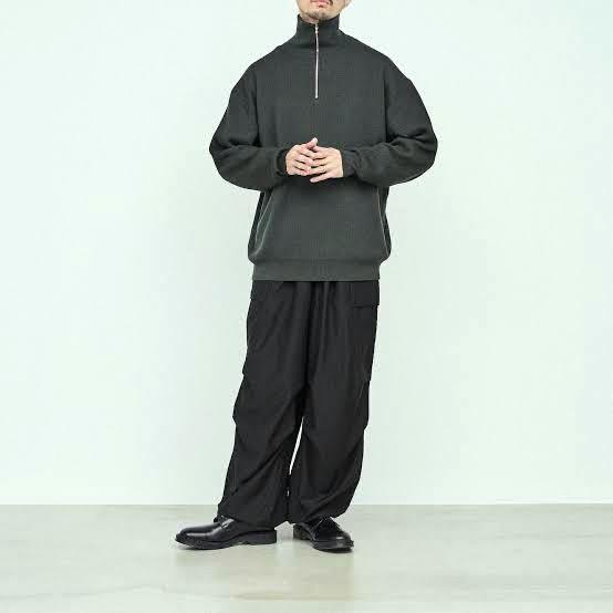 新品 Graphpaper グラフペーパー 22AW High Density Neck Zip Knit 
