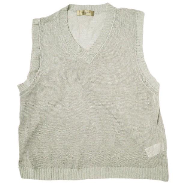 Robes＆Confections ローブスアンドコンフェクションズ 22SS Chain Lame Knit String Vest チェーンラメVネックニットベスト GRC-K03-901 | 