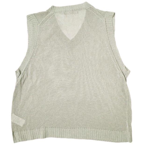 Robes＆Confections ローブスアンドコンフェクションズ 22SS Chain Lame Knit String Vest チェーンラメVネックニットベスト GRC-K03-901 |  | 01