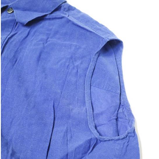 08sircus ゼロエイトサーカス 日本製 Cu/Co Sleeveless Blouse キュプラコットン ノースリーブブラウス 15SL-SH01 1 BLUE シャツ g19906 |  | 03