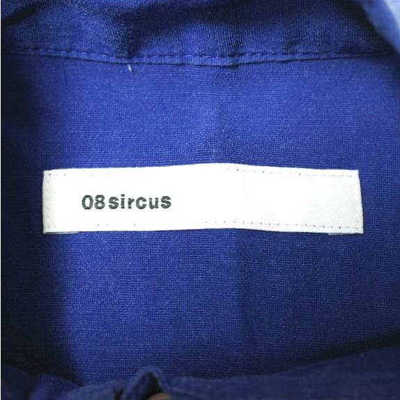 08sircus ゼロエイトサーカス 日本製 Cu/Co Sleeveless Blouse キュプラコットン ノースリーブブラウス 15SL-SH01 1 BLUE シャツ g19906 |  | 05