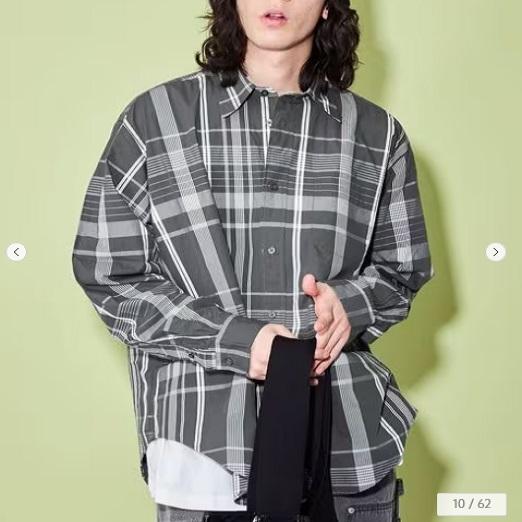 CITEN シテン 22AW STANDARD SHIRT スタンダードシャツ 4251-149-0001 L グレー 長袖 チェック ユナイテッドアローズ トップス g19922 |  | 02