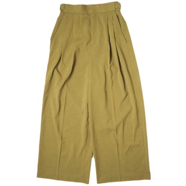 ADAM ET ROPE アダムエロペ 23AW サステナブル 2タックワイドスラックス GAS23010 36 ブラウン パンツ ワイド ボトムス g19937 | 
