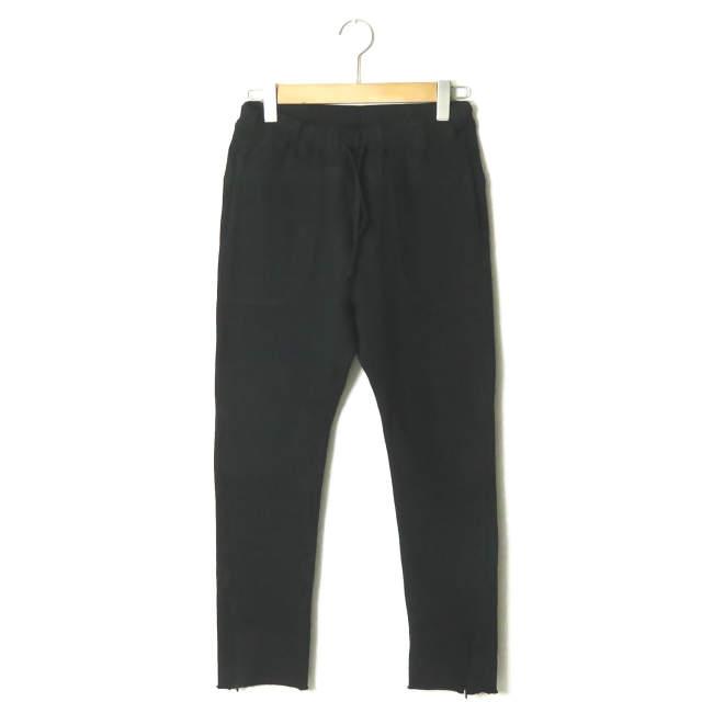 新品 bukht ブフト 日本製 COTTON TAPERED SLIM PANTS コットン天竺 テーパードスリムイージーパンツ B-MB65801 2(M) ブラック ☆☆g2000 | 