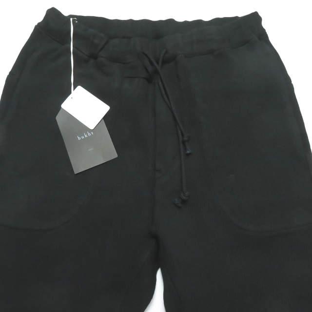 新品 bukht ブフト 日本製 COTTON TAPERED SLIM PANTS コットン天竺 テーパードスリムイージーパンツ B-MB65801 2(M) ブラック ☆☆g2000 |  | 03