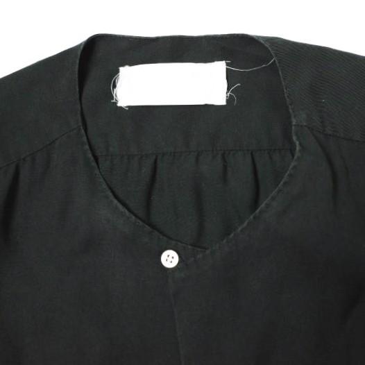 Azuma. アズマ Round Collar Bowling Shirt ノーカラーボーリングシャツ 0 ブラック 半袖 トップス g20033 |  | 04
