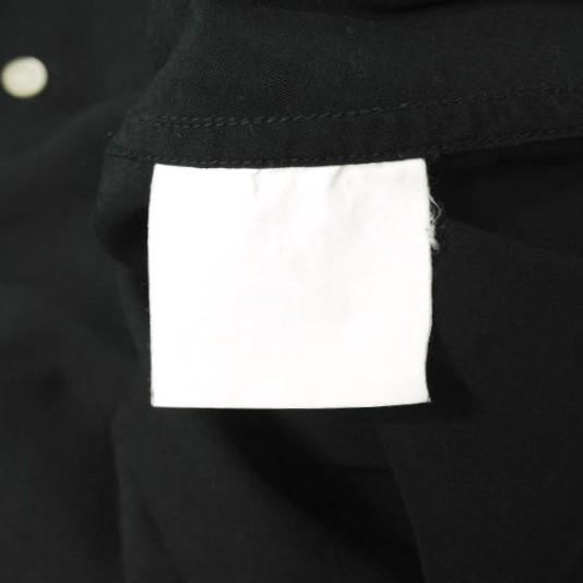 Azuma. アズマ Round Collar Bowling Shirt ノーカラーボーリングシャツ 0 ブラック 半袖 トップス g20033 |  | 08