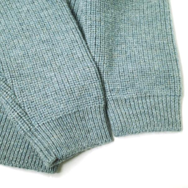 新品 Ernie Palo アーニーパロ 24AW SHETLAND WOOL RIB MIDDLE CARDIGAN シェットランドウールリブニットカーディガン EP08KN01 46 SAX b |  | 06