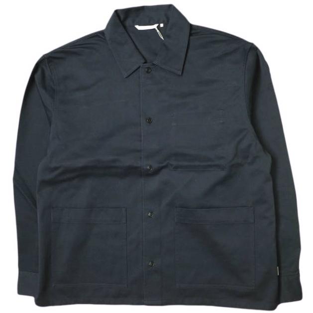 新品 FARAH ファーラー 24AW COVERALL SHIRT JACKET カバーオールシャツジャケット FR0403-M2001 M NAVY コットンツイル アウター g20086 | 