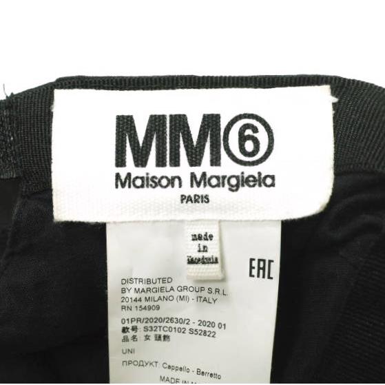 MM6 エムエムシックス 20SS ロゴ刺繍ベースボールキャップ S32TC0102 S52822 Free BLACK Maison Margiela メゾンマルジェラ 5パネル 帽子 |  | 07