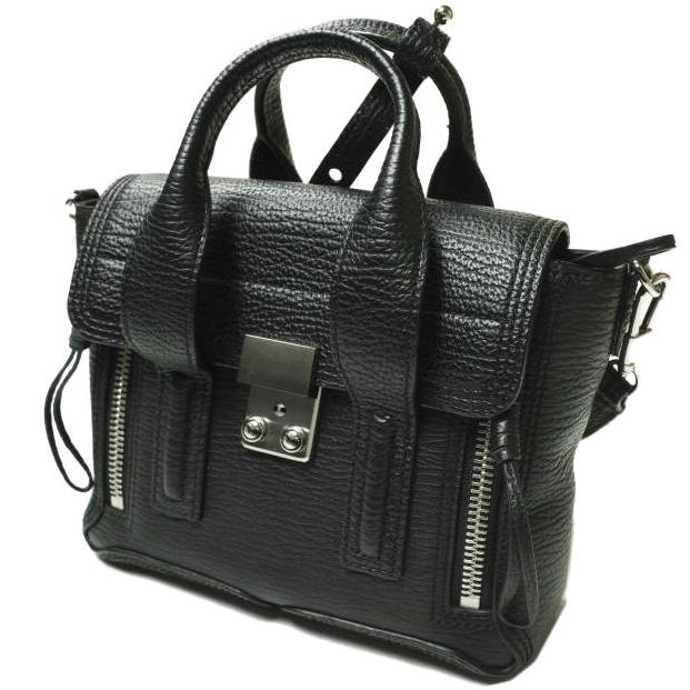 3.1 Phillip Lim スリーワン フィリップリム PASHLI MINI SATCHEL パシュリ ミニサッチェルバッグ AC00-0226SKC BLACK 2WAY ショルダー | 