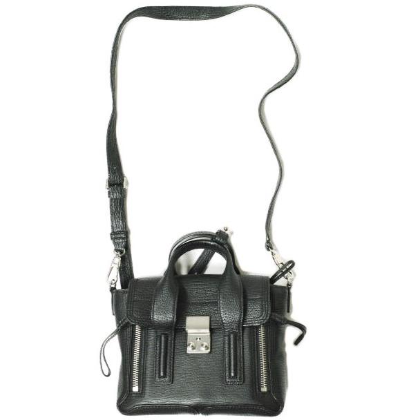 3.1 Phillip Lim スリーワン フィリップリム PASHLI MINI SATCHEL パシュリ ミニサッチェルバッグ AC00-0226SKC BLACK 2WAY ショルダー |  | 02