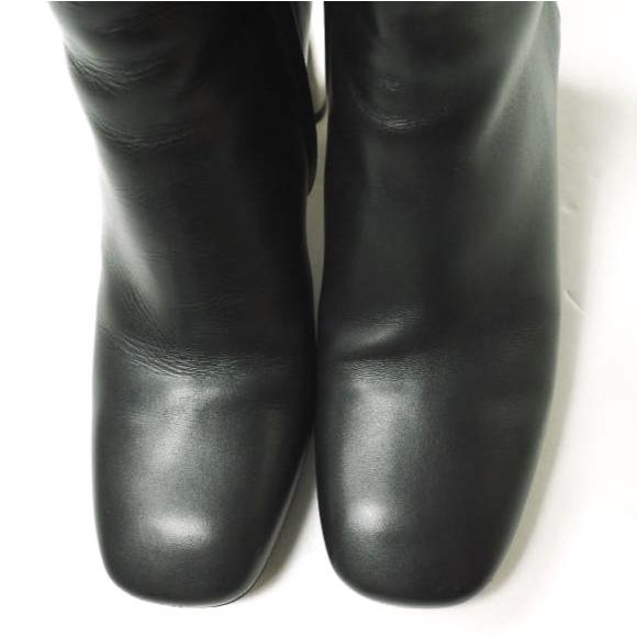 CELINE セリーヌ イタリア製 メタルヒールサイドジップブーツ 741 308 35(22cm) ブラック レザー シューズ g20115 |  | 04