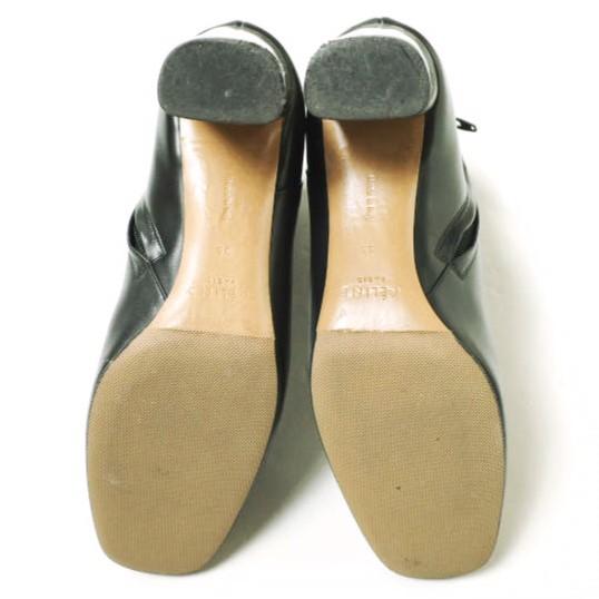 CELINE セリーヌ イタリア製 メタルヒールサイドジップブーツ 741 308 35(22cm) ブラック レザー シューズ g20115 |  | 08