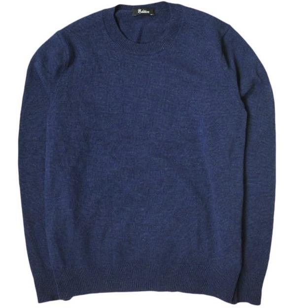 新品【G/Fore】MENS 長袖 クルーネックプルオーバーニット／グレー／XL EDITION エディション 23AW 日本製 カプリニットクルーネック