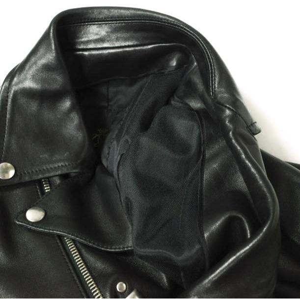 Drawer ドゥロワー 日本製 ラムレザー ダブルライダースジャケット  
