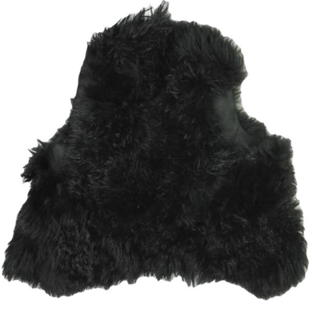 sisii シシ リアルファー ムートンベスト Free BLACK ジレ レザー トップス g20132 |  | 01