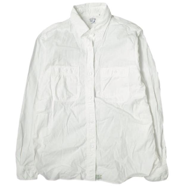 orslow オアスロウ 日本製 White Chambray Work Shirt シャンブレーワークシャツ 2 ホワイト 長袖 トップス g20144 | 