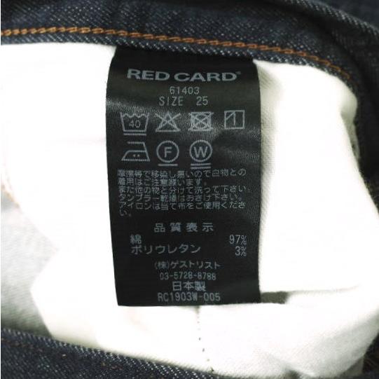 RED CARD レッドカード 日本製 Anniversary アニバーサリー スリムテーパードデニムパンツ 61403 25 Stay Rinse スキニー ジーンズ g20149 |  | 09