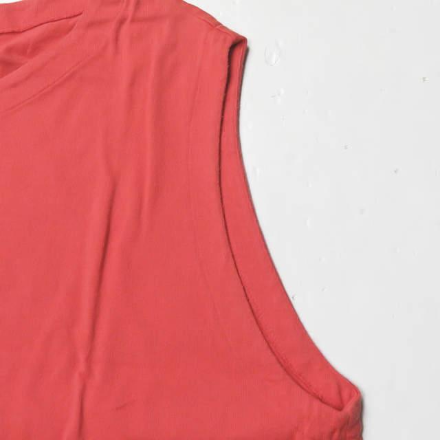 新品 bukht ブフト C.C.Y N/S TEE CORE COMPACT YARN オーバーサイズソリッドノースリーブTシャツ BC-92108 2(M) CORAL カットソー ☆g2015 |  | 05