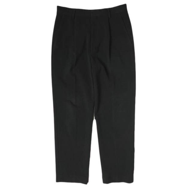【H BEAUTY&YOUTH　エイチ】ダブルクロステーパードパンツ　ブラックS H BEAUTY＆YOUTH エイチ DRY DOUBLE CLOTH TAPERED PANTS ドライ