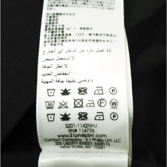 3.1 Phillip Lim スリーワン フィリップリム 20SS L/S LOGO TEE ロングスリーブロゴTシャツ S201-1142NHJ XS BLACK 長袖 カットソー g20170 |  | 06