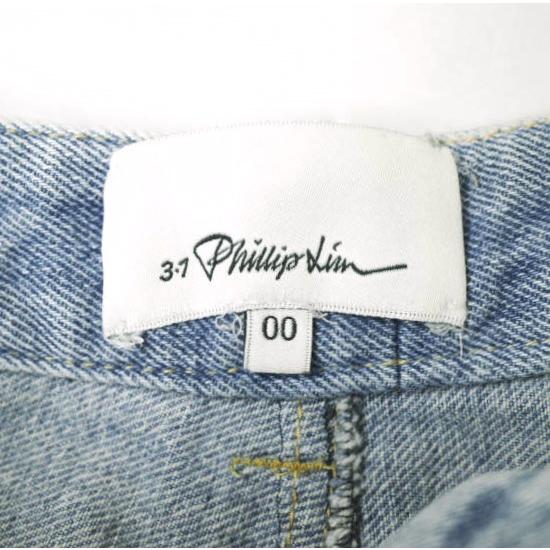 3.1 Phillip Lim スリーワン フィリップリム Zippered Denim Pants リメイク再構築 ジッパーデニムパンツ S171-5471DEN 00 Indigo スリム |  | 03