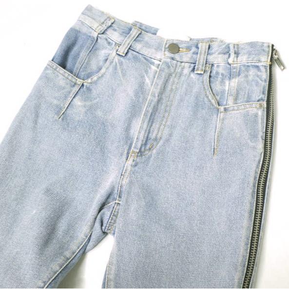 3.1 Phillip Lim スリーワン フィリップリム Zippered Denim Pants リメイク再構築 ジッパーデニムパンツ S171-5471DEN 00 Indigo スリム |  | 04
