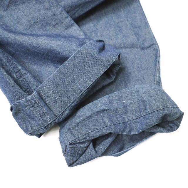 SOVEREIGN ソブリン 日本製 コットン/リネン 1プリーツインディゴパンツ 1114-246-8360 L Indigo UNITED ARROWS ボトムス【中古】【SOVEREIGN】 SOVEREIGN ソブリン 日本製 コットン/リネン 1プリーツインディゴ