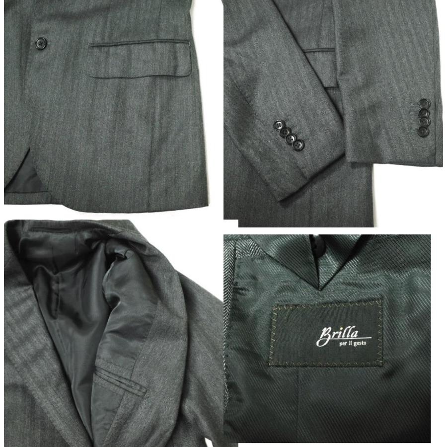 Brilla per il gusto 日本製 DORMEUIL HERRINGBORN SUITS ドーメル ROYAL 11 ヘリンボーンスーツ 46 チャコールグレー BEAMS 定価121,000円 |  | 07