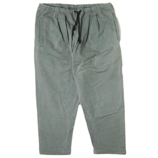 BASISBROEK バージスブルック ベルギー製 イージークロップドパンツ 1 グレー 2タック スウェット ボトムス g20203 | 