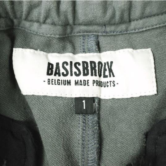BASISBROEK バージスブルック ベルギー製 イージークロップドパンツ 1 グレー 2タック スウェット ボトムス g20203 |  | 02