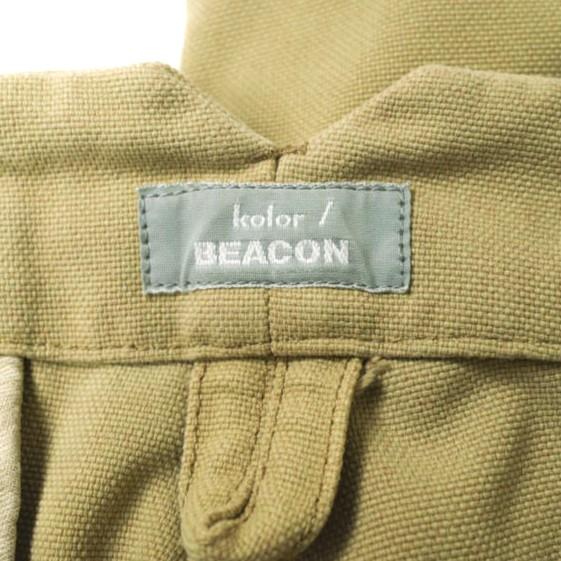 kolor BEACON カラービーコン 17AW 日本製 Ny/Pe オックス クロップドパンツ 17WBM-P03136 3 ベージュ ボトムス g20209 |  | 02