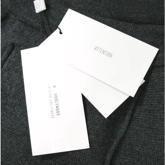 新品 N.HOOLYWOOD エヌハリウッド コンパイルライン 24AW KNIT PANTS ニットイージーパンツ 2242-KT02-029 peg 38 CHARCOAL 定価56,100円 |  | 03