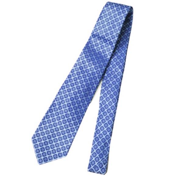 KITON キートン イタリア製 フラワーパターンシルクネクタイ BLUE 花柄 g20271 | 