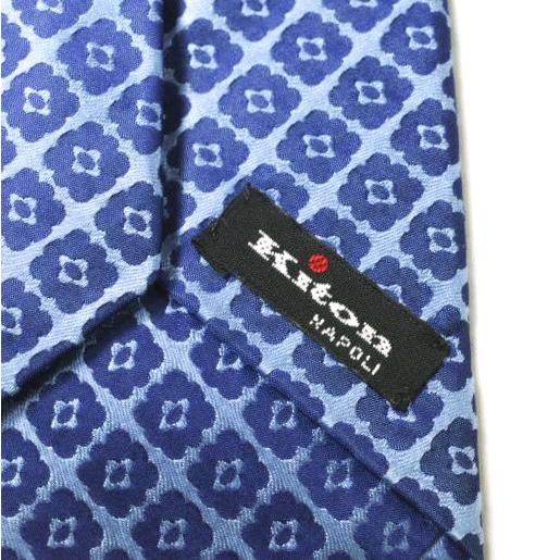 KITON キートン イタリア製 フラワーパターンシルクネクタイ BLUE 花柄 g20271 |  | 04