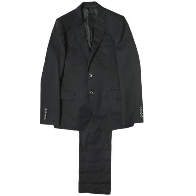 JOHN LAWRENCE SULLIVAN ジョンローレンスサリバン スーパー100'S ウールギャバジンスーツ JLS-01-04/JLS-01-02 34 ブラック セットアップ | 